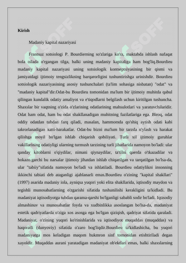Madaniy kapitalini tadqiq etishda nazariy va amaliy tadqiqot metodlari. 2