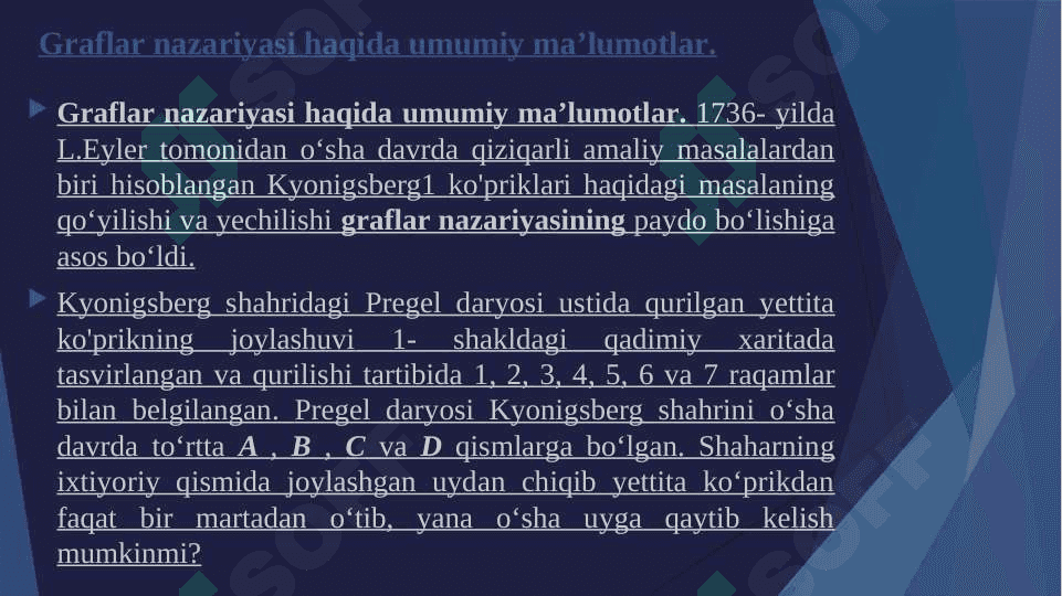 Graflar nazariyasining elementlari 3