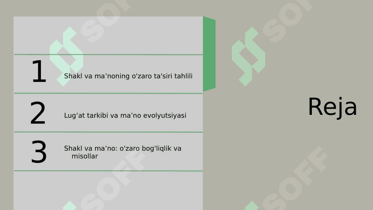 Lugʻat tarkibining shakl va maʼno munosabatlari jihatidan tavsiflanishi 2