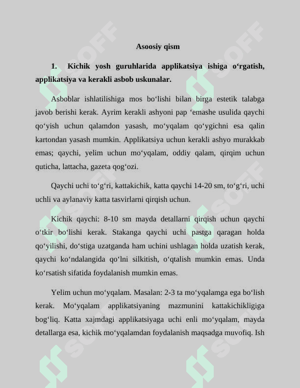 Turli yosh guruhlarida applikatsiya mashgʻulotlari 8