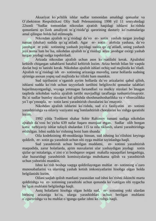 Nikohning tugatilishi 4