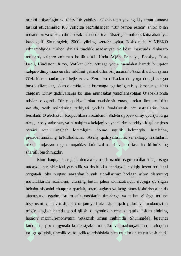 MUSTAQILLIK YILLARIDA OZBEKISTONDAGI MA`NAVIY VA MADANIY TARAQQIYOT. 6