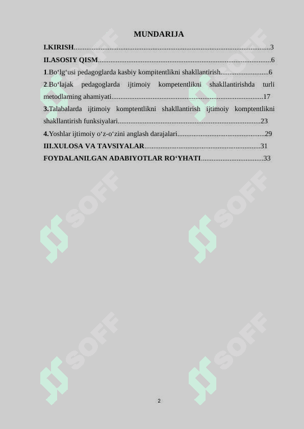 YOSHLARNI IJTIMOIY KOMPETENTLIGINI SHAKLLANTIRISH JARAYONI VAZIFALARI 2