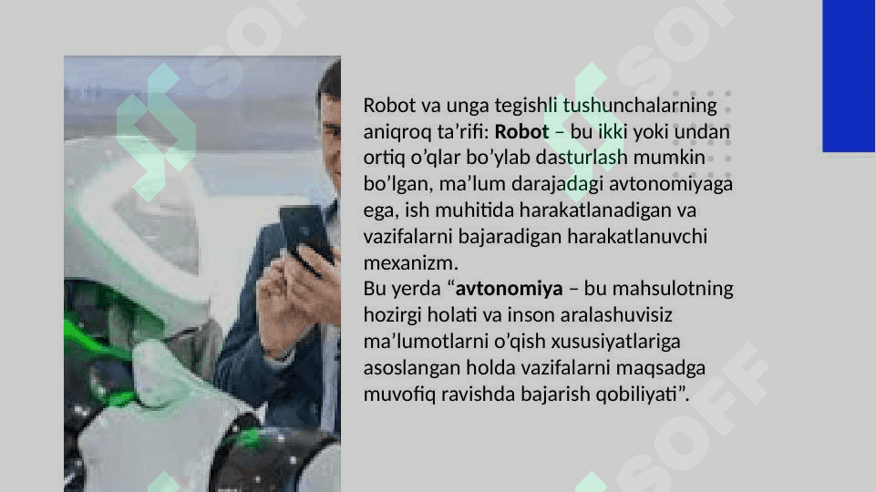 Zamonaviy robatlar tarkibiy tuzilmasi, ularning parametrlari va turkumlari 3