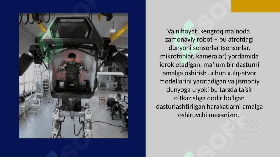 Zamonaviy robatlar tarkibiy tuzilmasi, ularning parametrlari va turkumlari 4