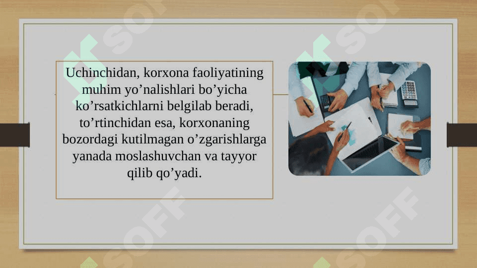 Korxonaning biznes rejasi 6