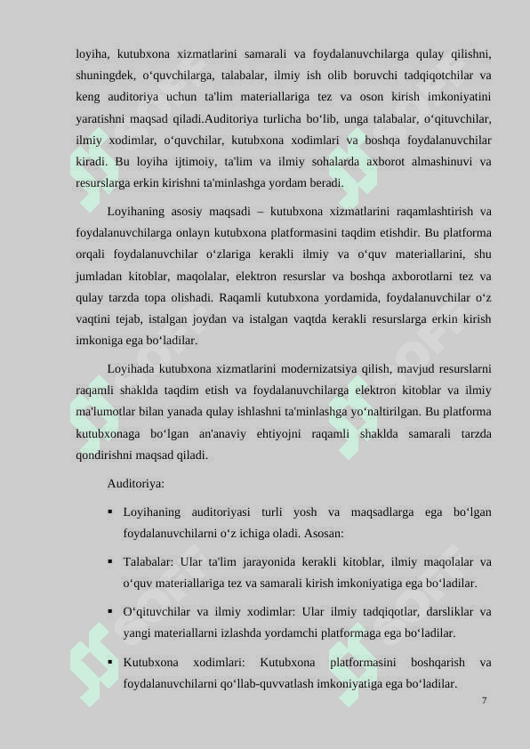 Individual loyiha 7