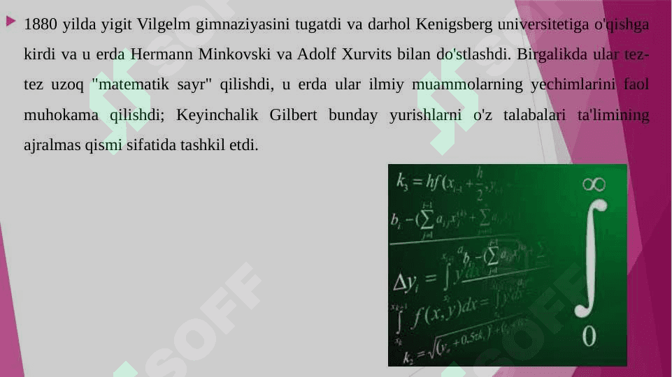 BUYUK OLIMLAR TADQIQOTLARIDA MATEMATIKA GILBERT 7