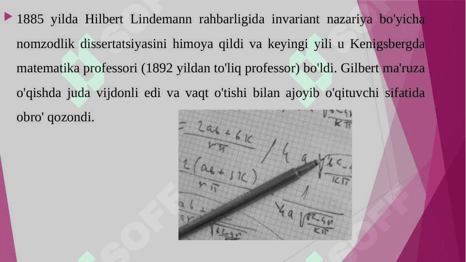 BUYUK OLIMLAR TADQIQOTLARIDA MATEMATIKA GILBERT 8