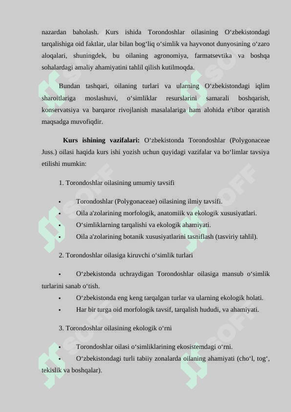 O‘zbekistonda Torondoshlar (Polygonaceae Juss) oilasi 4