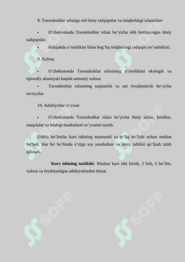 O‘zbekistonda Torondoshlar (Polygonaceae Juss) oilasi 6