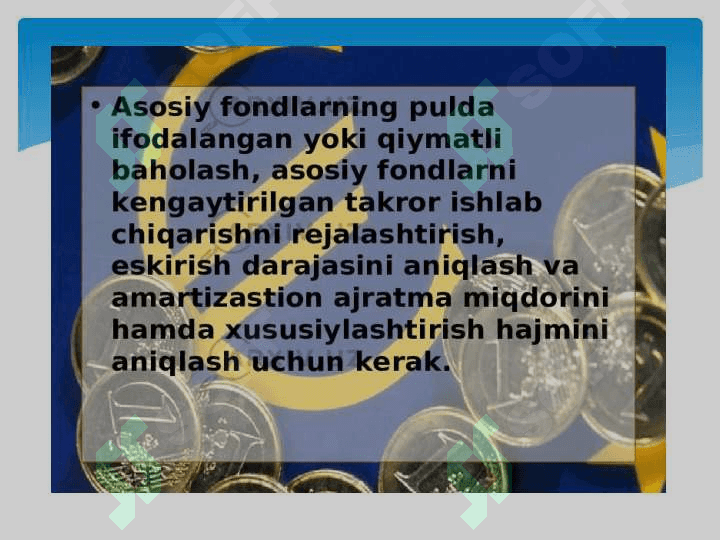 KORXONANING ASOSIY FONDLARI VA ISHLAB CHIQARISH QUVVATI 7