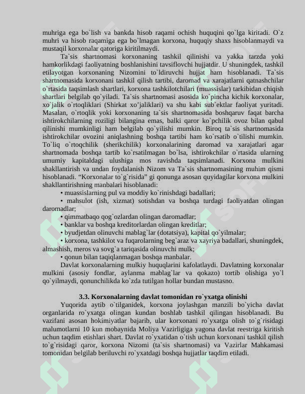 KORXONANI TASHKIL QILISH VA UNING FAOLIYATINI TO`XTATISH 3
