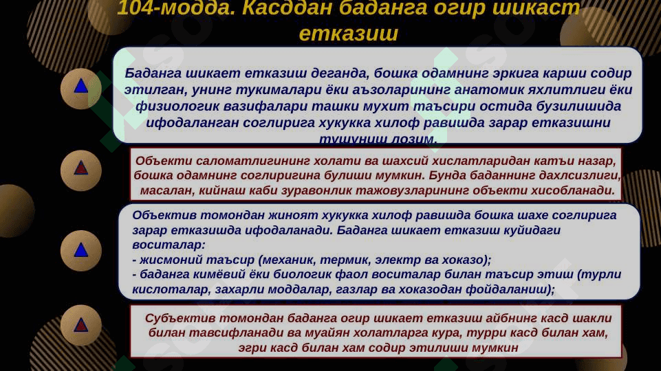 Sog'liqqa qarshi jinoyatlar 2