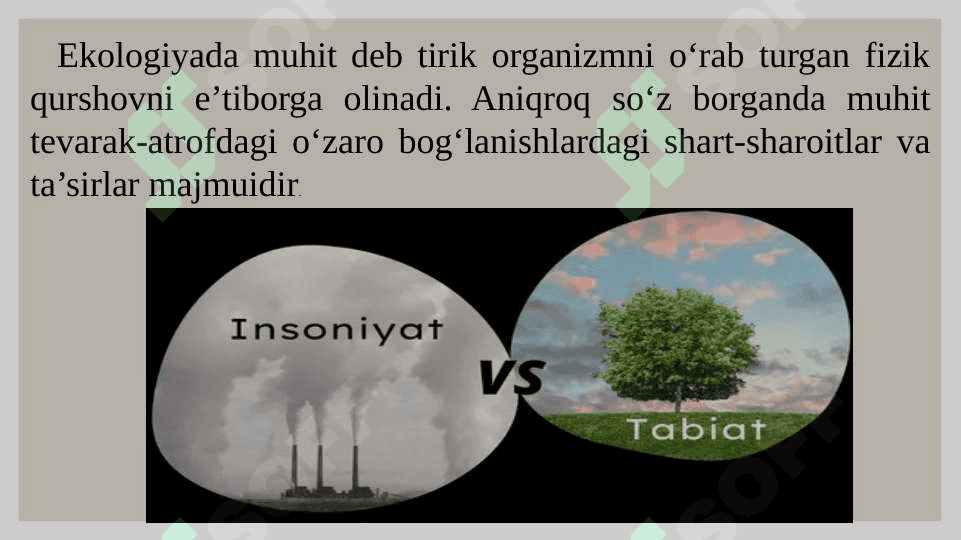 Ekologik muhit tushunchasi 3