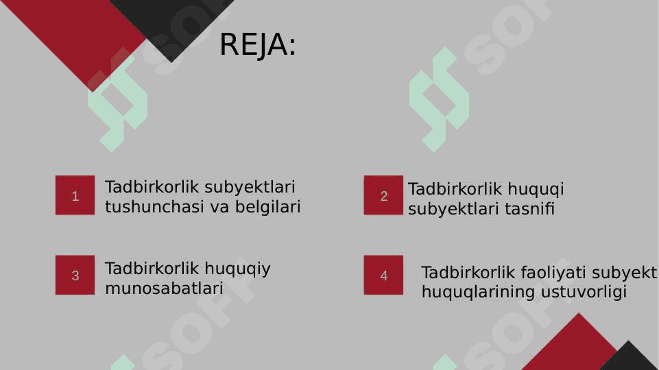 Tadbirkorlik faoliyati subyektalarining huquqlarini himoya qilish 2