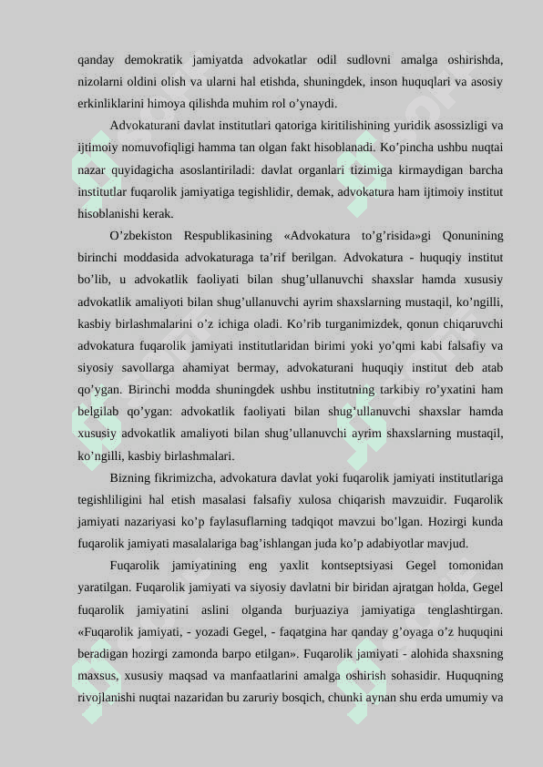 Advokatura fuqarolik jamiyati instituti sifatida 3