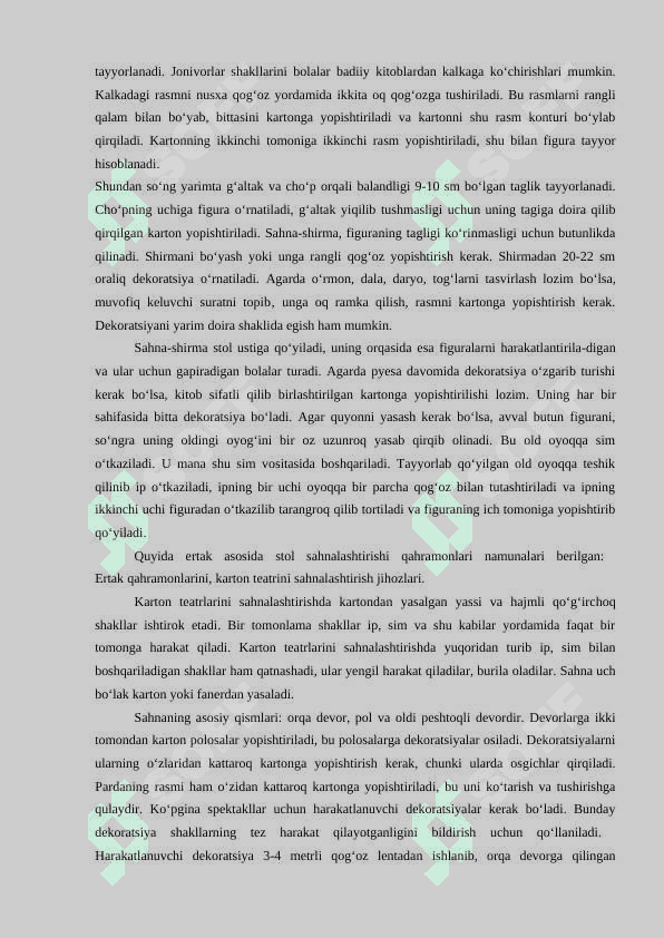 Maktabgacha yoshdagi bolalar ijodiy faoliyatining  turlari 3