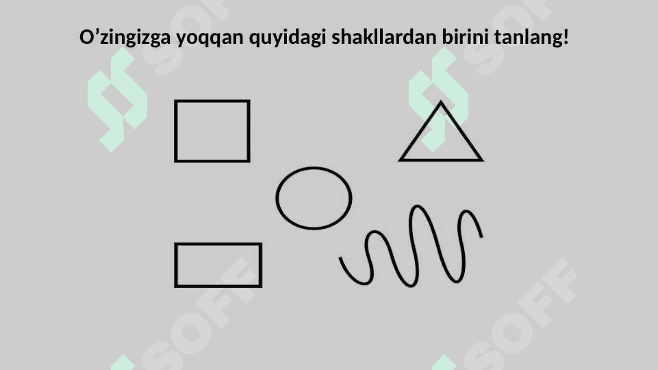 Geometrik shakllar psixolog test slayd 3