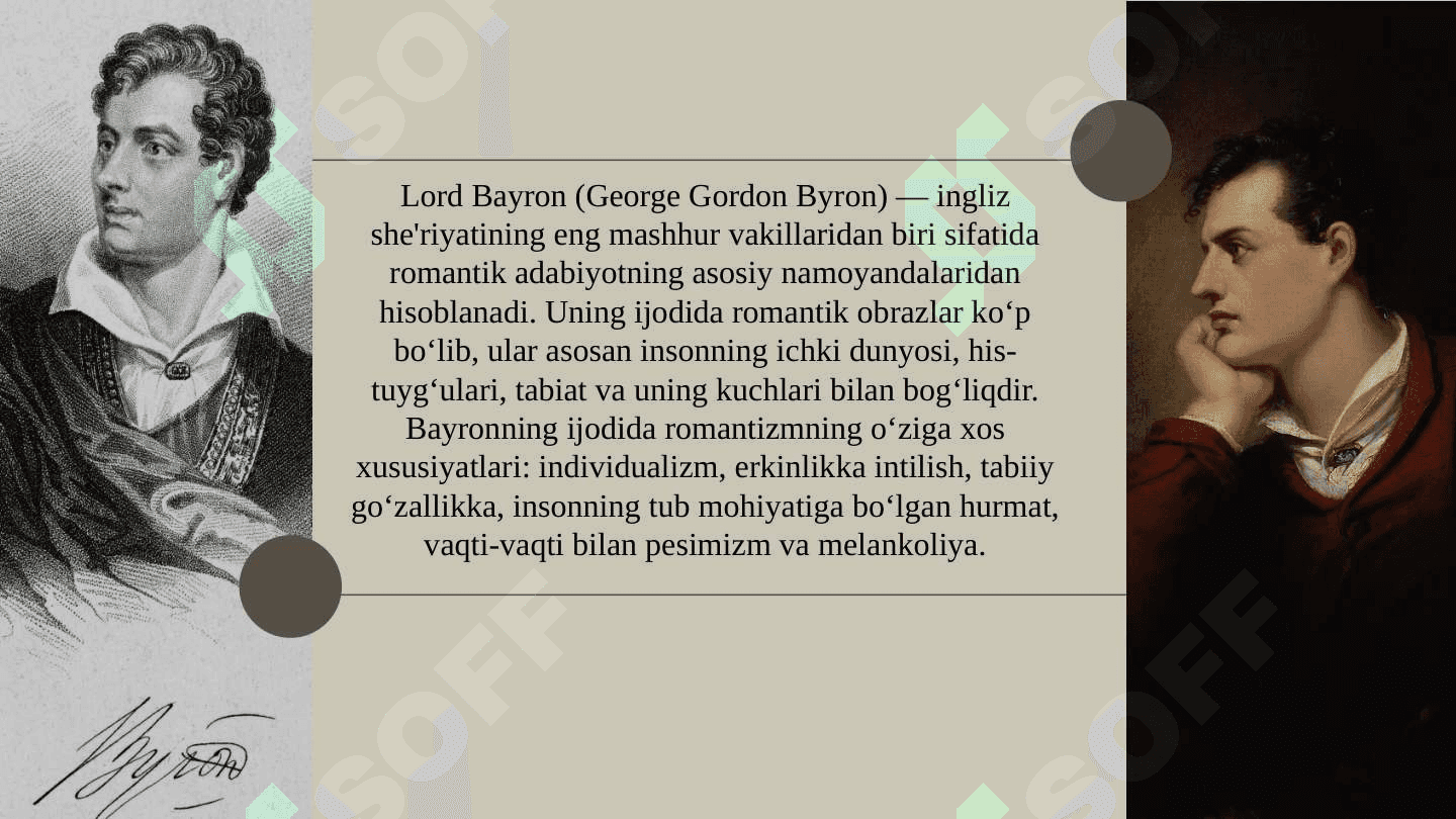Bayron ijodida romantik obrazlar 4