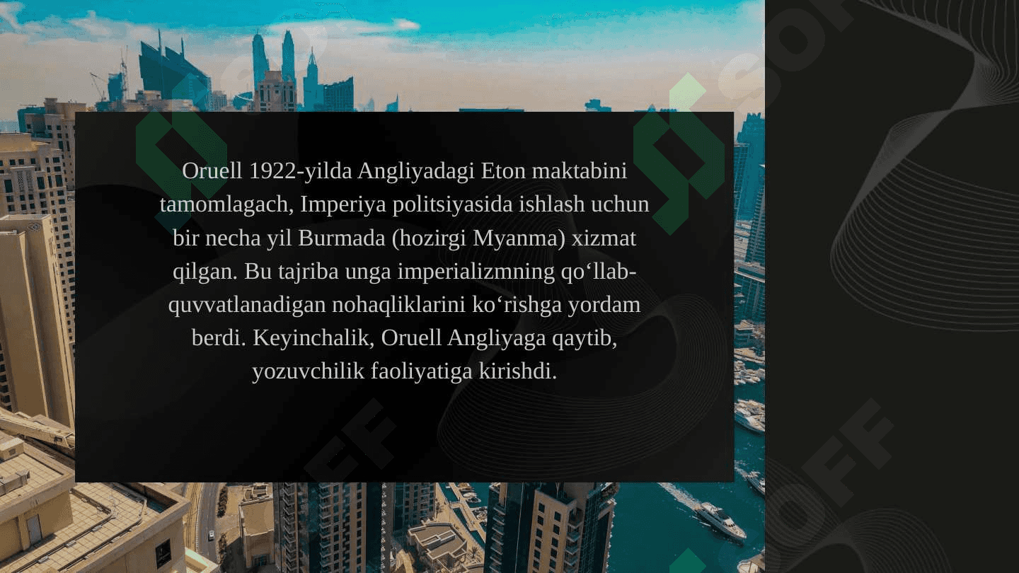 Jorj Oruelning Molxona asari tahlili 3