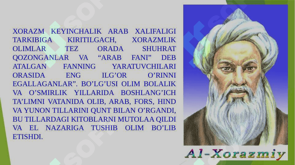 Muhammad Xorazmiy hаyoti va faoliyati 4