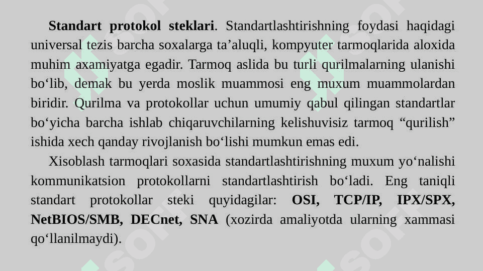 Standart tarmoq protokollari 6