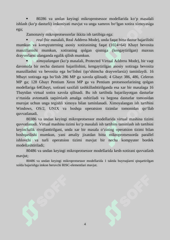 Mikroprotsessorlar 4