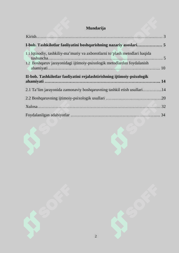 Tashkilotlar faoliyatini rejalashtirishning ijtimoiy-psixologik xususiyatlari 2