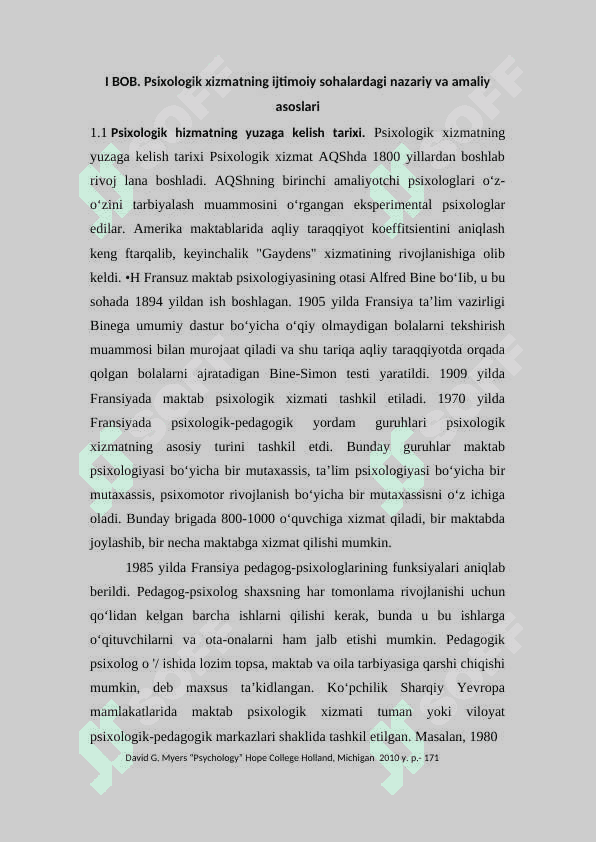 Psixologik xizmatning ijtimoiy sohalardagi nazariy va amaliy asoslari 5