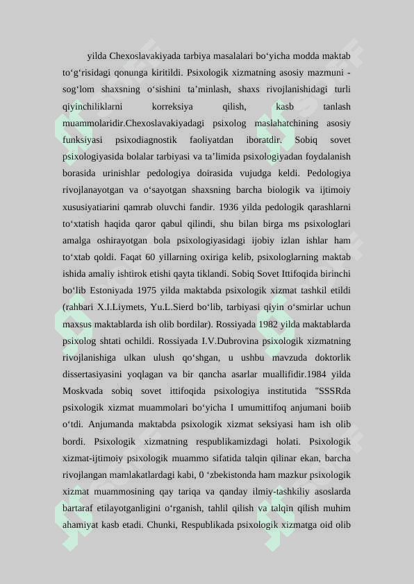 Psixologik xizmatning ijtimoiy sohalardagi nazariy va amaliy asoslari 6