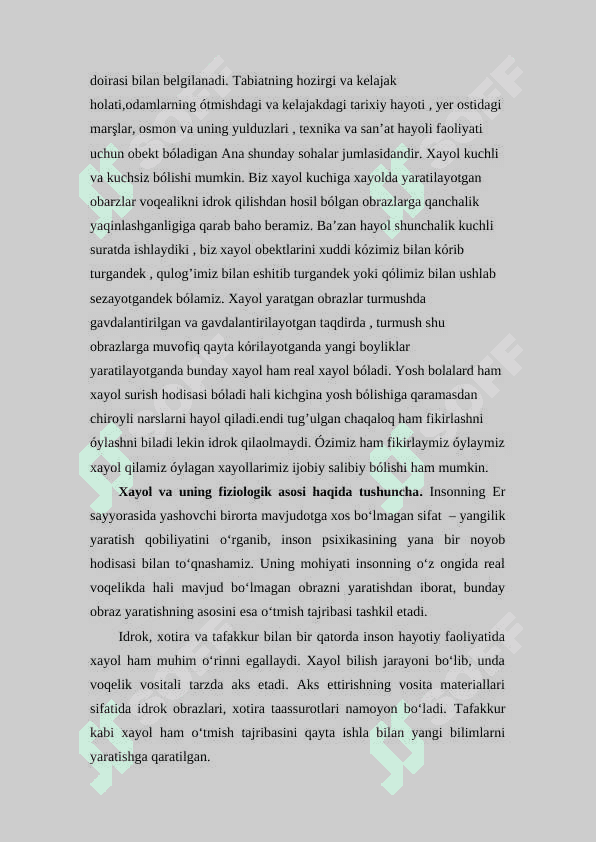 Hayol qilishdagi individual farqlar 5