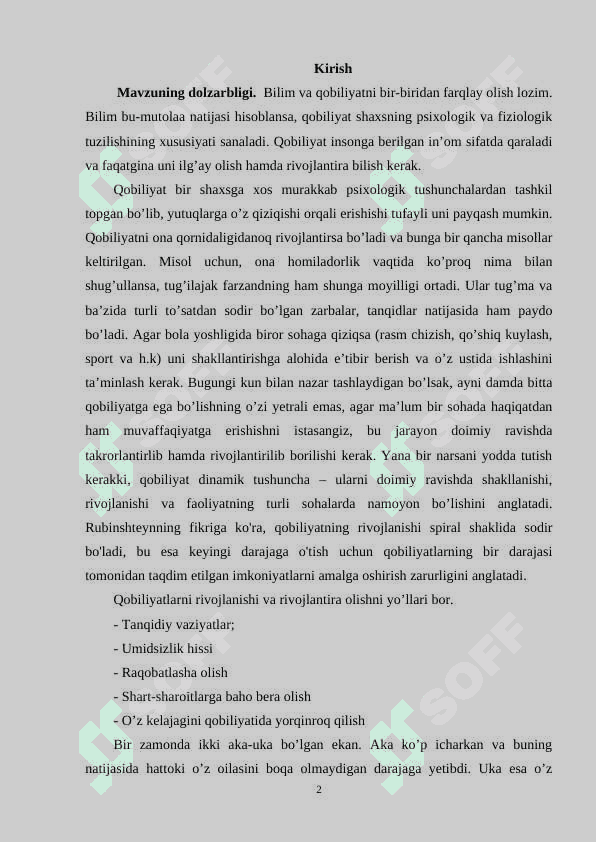 Qobiliyat va uni rivojlantirishda psixologik xususiyat 2