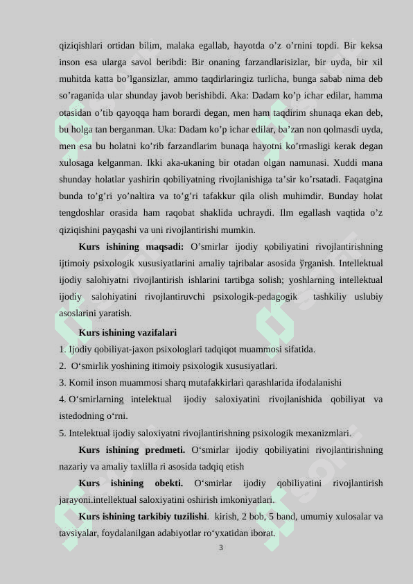 Qobiliyat va uni rivojlantirishda psixologik xususiyat 3