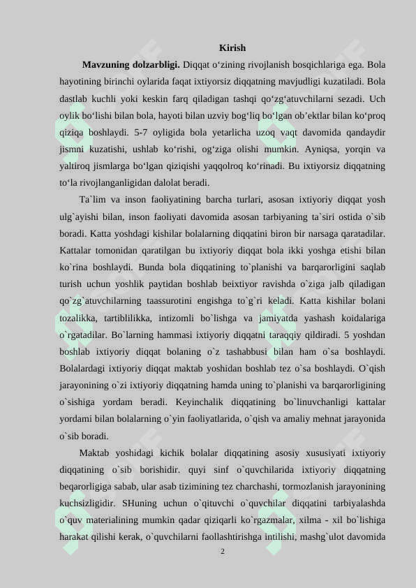 Diqqatni rivojlantirishning zamonaviy usullari 2