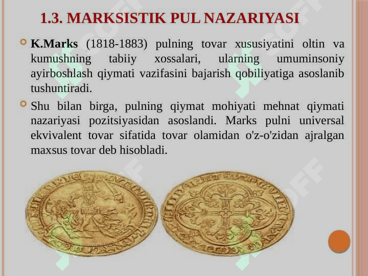Pul nazariyasi namoyondalari 5