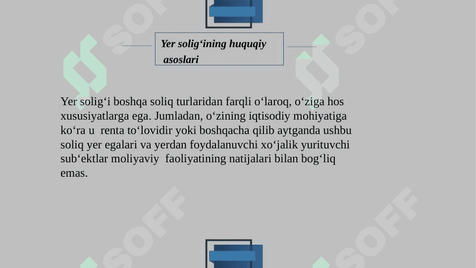 Yuridik shaxslardan olinadigan yer solig'i 3