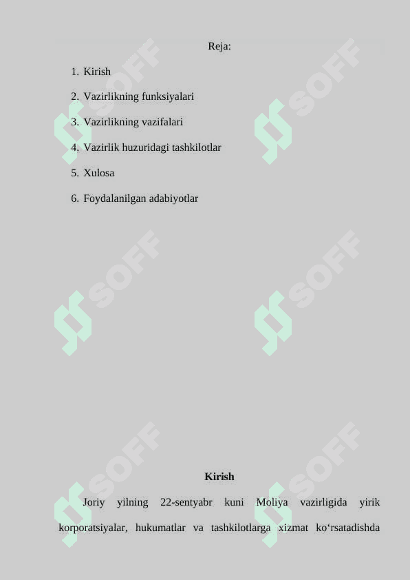 Oʻzbekiston Respublikasi Moliya vazirligi 2