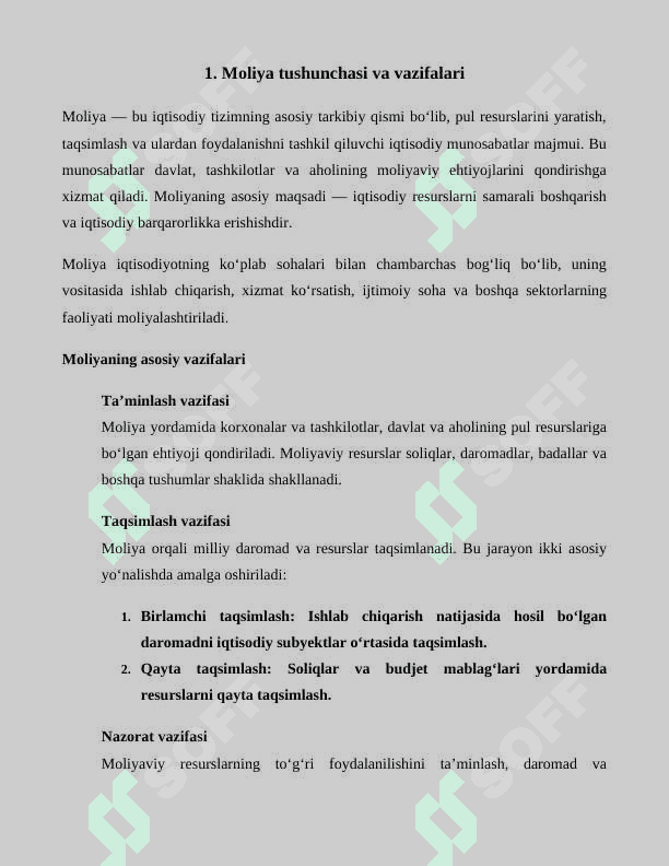 Moliya va moliya tashkilotlari 4