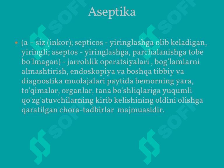 Aseptika va antiseptika 7