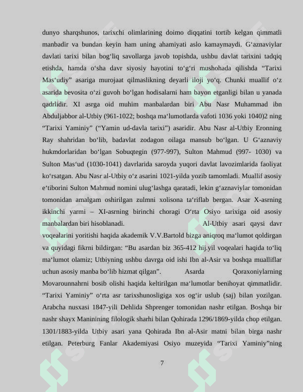 Turkiston tarixini yoritishda IX-XII manbalar 7