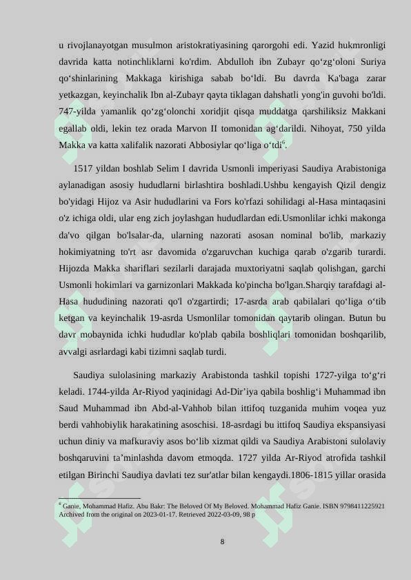 Arabistonda Saudiylar davlatining barpo etilishi 8