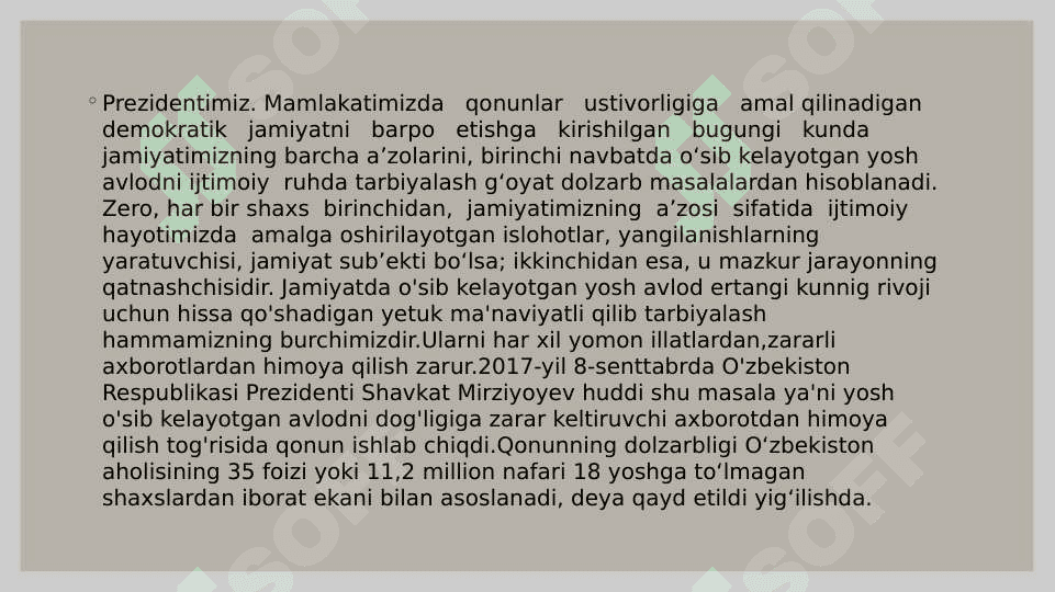 Bolalarni ularning salomatligiga zarar keltiruvchi axborotdan himoya qilish togrisida gi qonun 3
