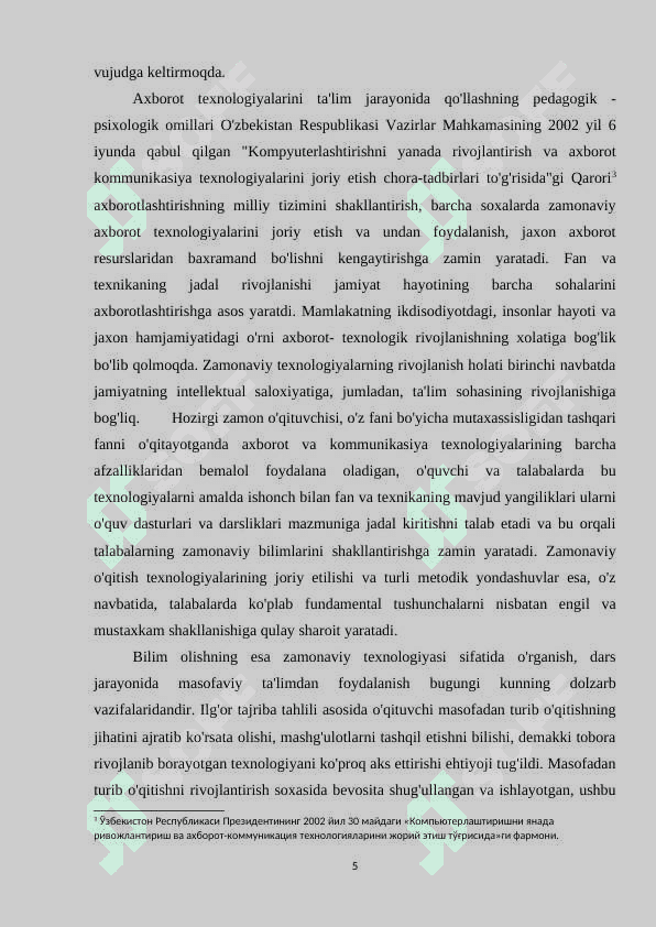 TARIX O'QITISHDA KO'RGAZMALI QUROLLARDAN FOYDALANISH USULLARI 5