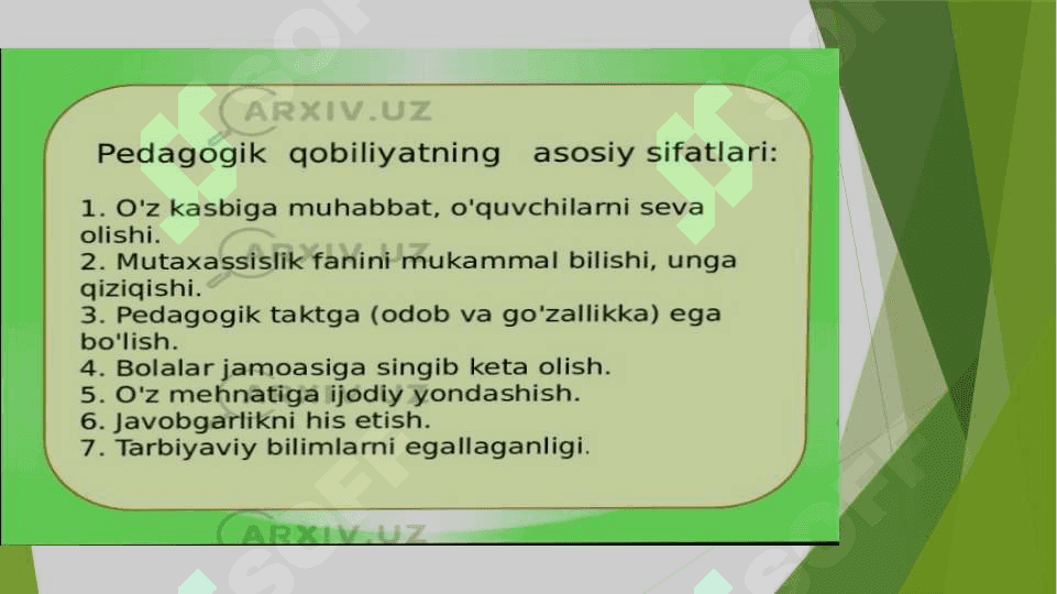 OʼQITUVCHI FAOLIYATIDA PEDAGOGIK QOBILIYAT. 7