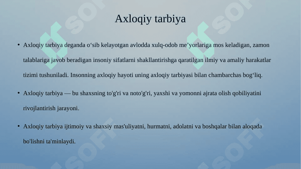 Yoshlarning Axloqiy tarbiyasi 4