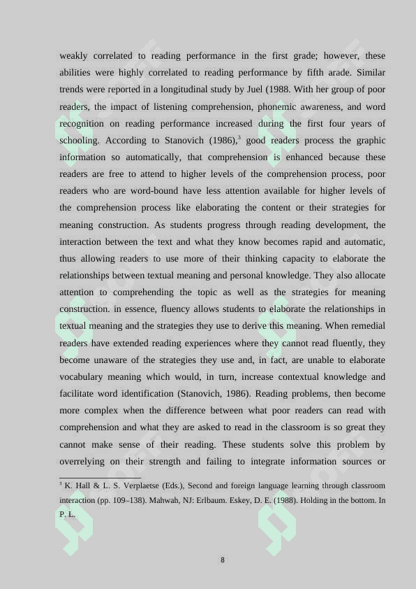 READING AS AN INTERACTIVE PROCESS 8