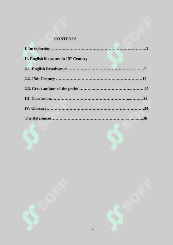 English literature in 15th Century 2