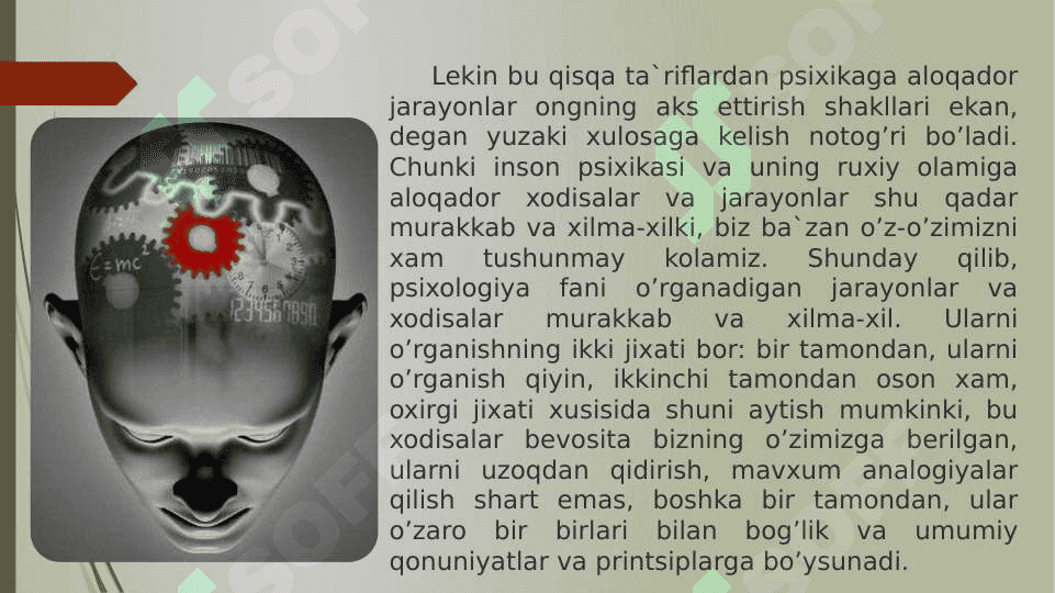 Psixologiya fanining dolzarb vazifalari va predmeti 4