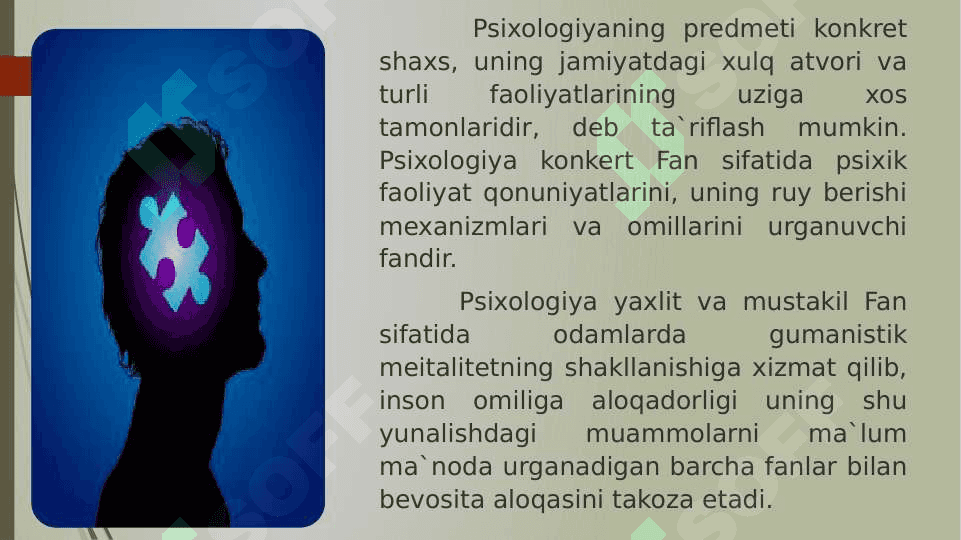 Psixologiya fanining dolzarb vazifalari va predmeti 5